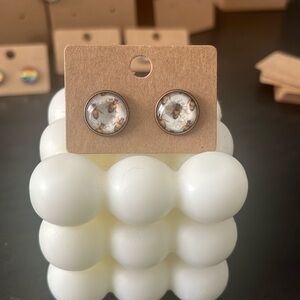 Hand Crafted Vintage Bee Design Stud Earrings